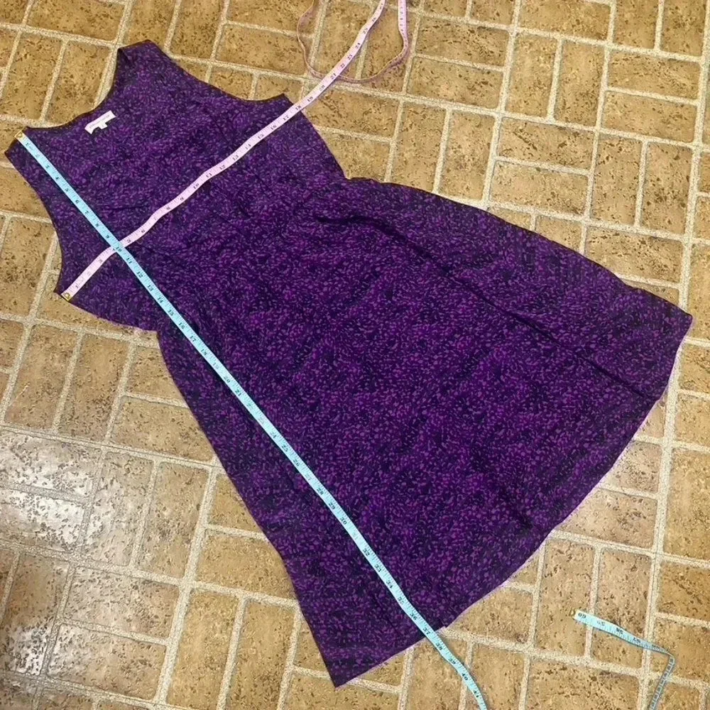 Rebecca Taylor Purple and Black Silk Dress